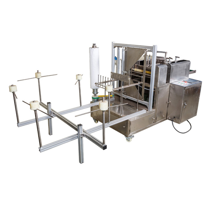 Automatic 6 lane multi-folded alcohol swab pad packing machine