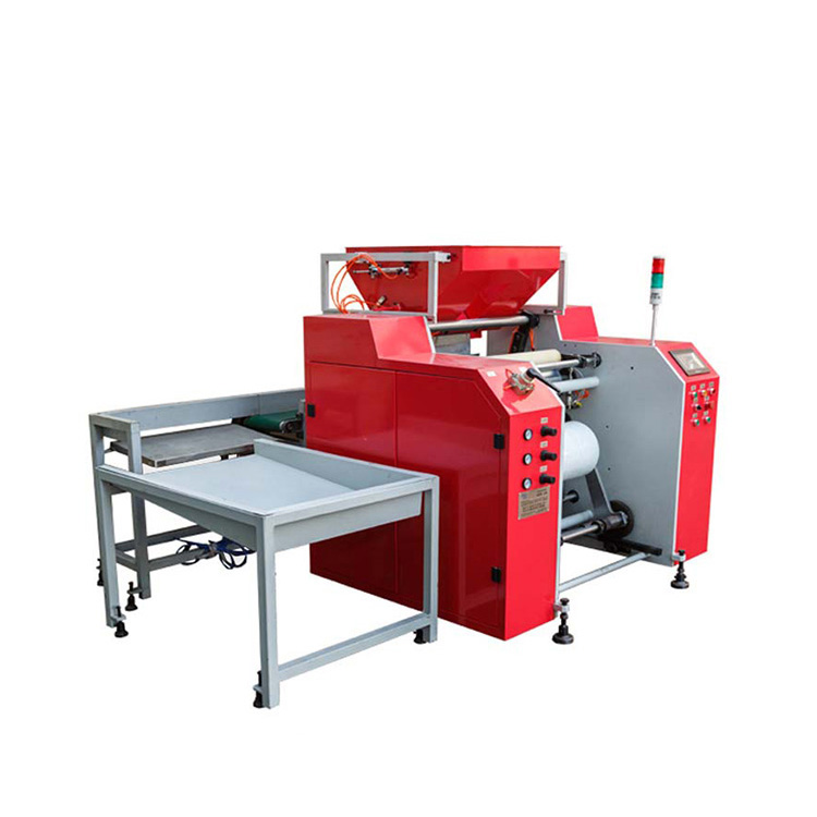 Automatic stretch film rewinder with edge folded function