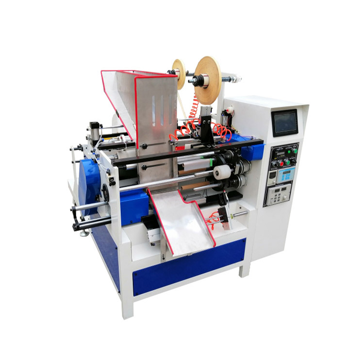 Protective plastic masking film rewinding machine