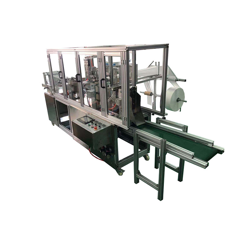 Safety cover automatic single piece alcohol wipes packaging machine