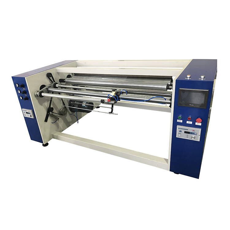 Semi automatic PET film rewinder