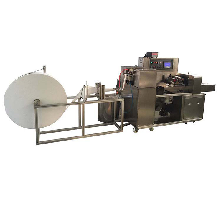 Three side sealing wet wipes packaging machine