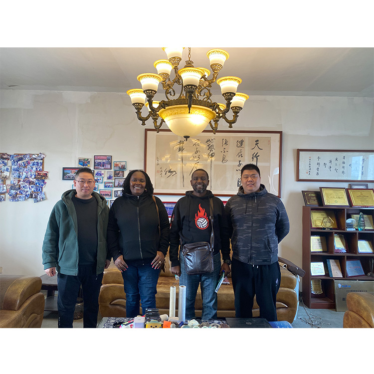 Kenyan customer came to purchase thermal paper slitting machine