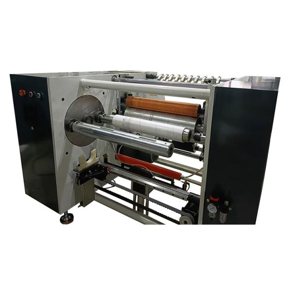 2 shaft model stretch film automatic slitter rewinder