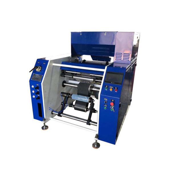 4 shafts automatic PE/PVC cling film dotted rewinder