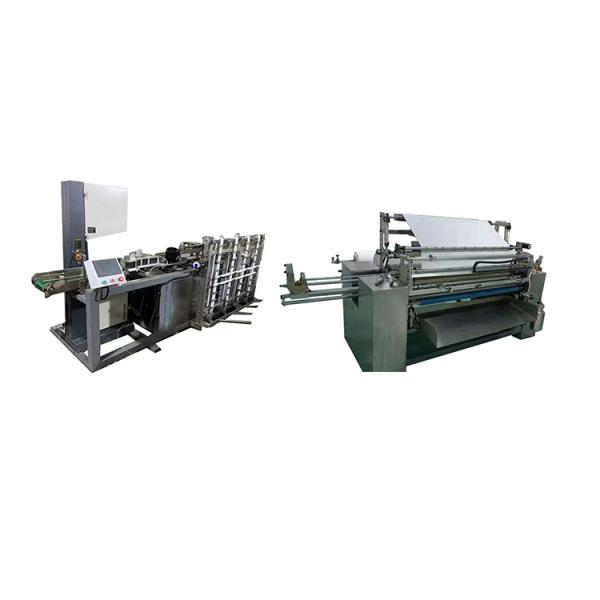 Automatic gauze bandage roll production line