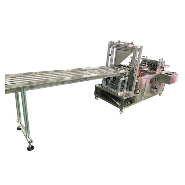 Four side sealing 4 lane card packaging machine