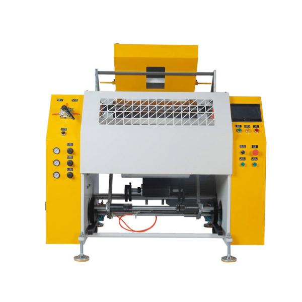 Safety cover automatic high speed stretch film rewinder machine