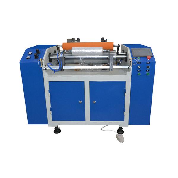 Semi automatic PE/PVC cling film rewinder