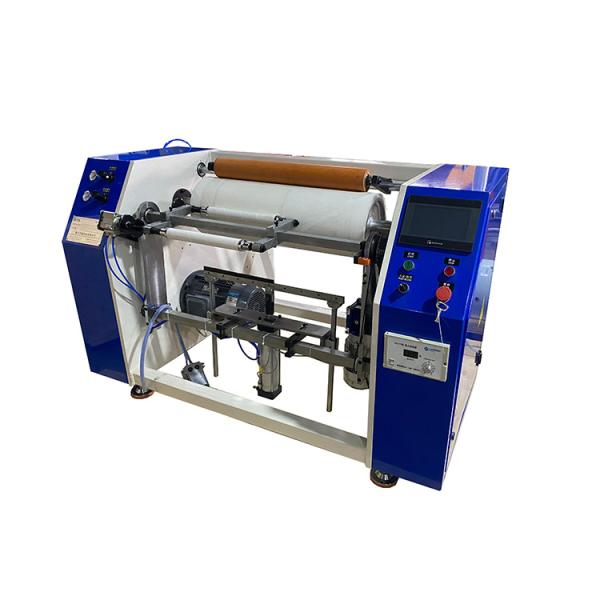 Semi automatic aluminum foil silicon paper rewinder machine