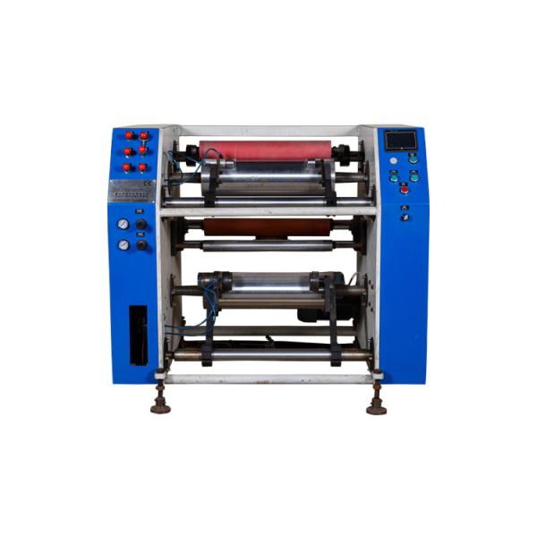 Semi auto stretch film rewinder