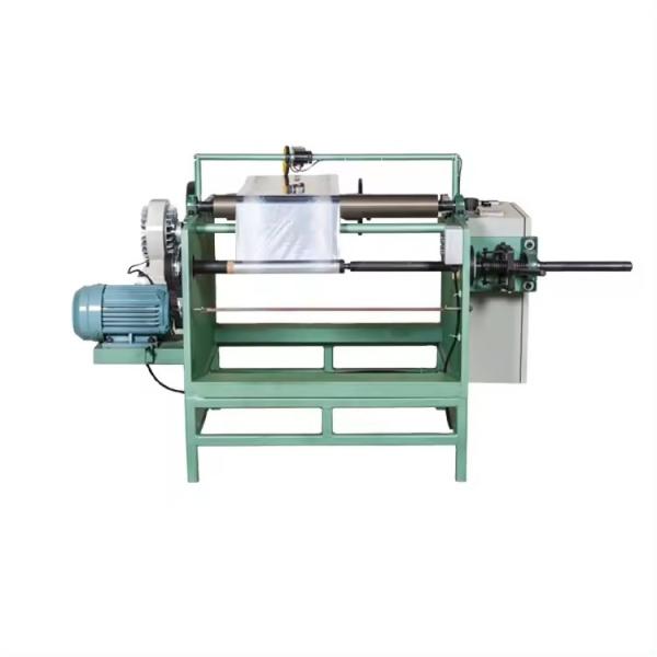 Single shaft semi auto aluminium foil rewinder